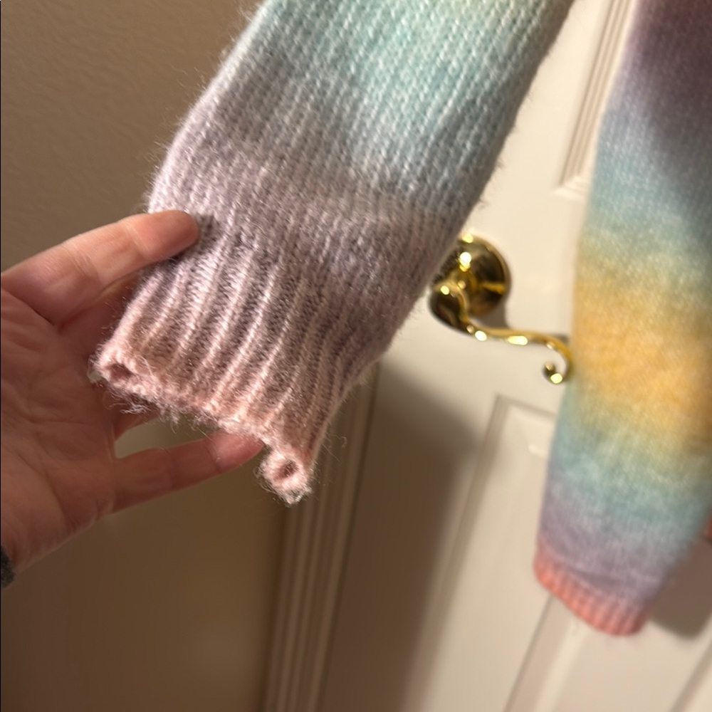 Pastel Gradient Women's Cardigan - Picture 3 of 6